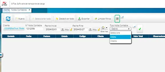 Gestión Avanzada de Notas Crédito y Débito