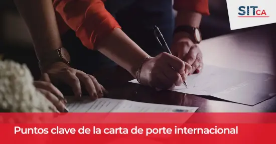 Puntos clave de la carta de porte internacional